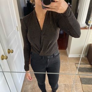 Dynamite glittery bodysuit